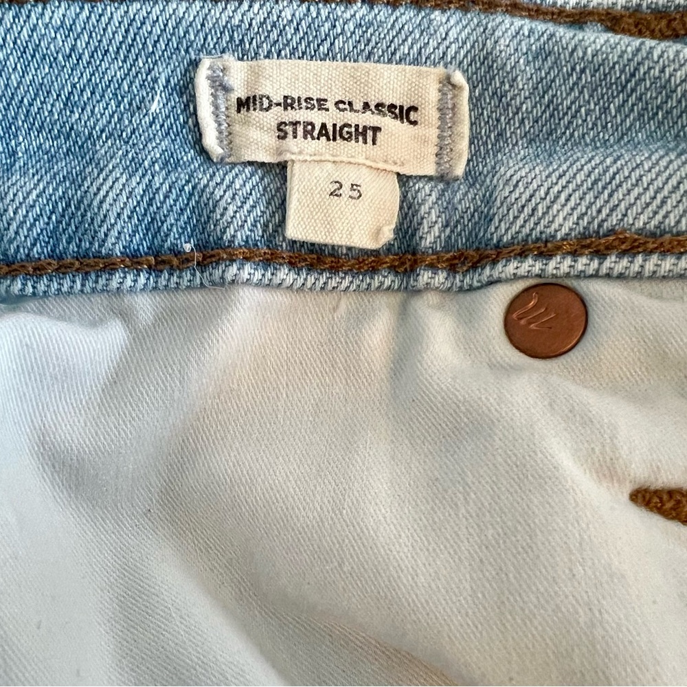 Madewell Mid-Rise Classic Straight Jeans - Picture 12 of 12